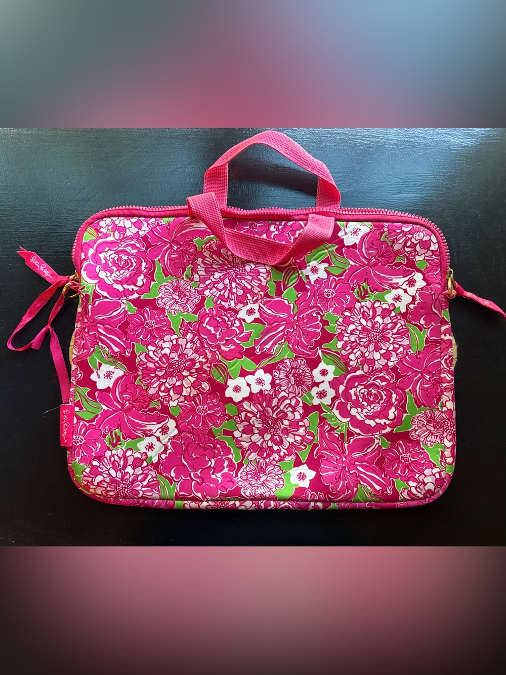 Lilly Pulitzer Soft Padded Tech Sleeve in "May Flowers" Print